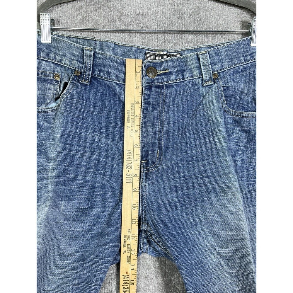 River Rock Jeans Mens Size 40x32 Blue Denim Straight Leg 5-Pocket Cotton/Poly - Picture 11 of 13